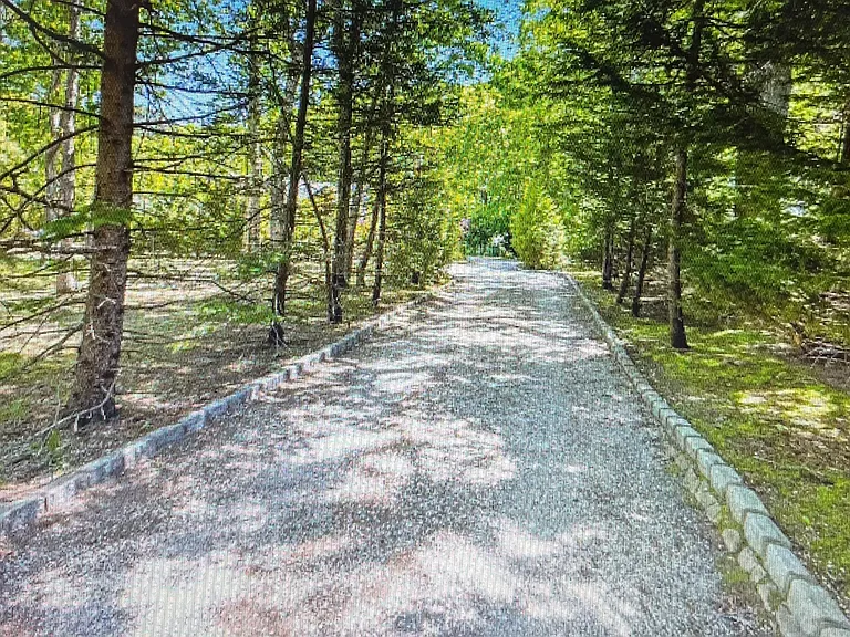 Private driveway from cul de sac