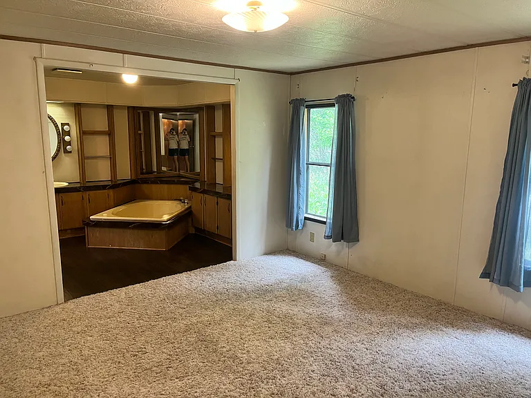 master (2nd) bedroom with attached bath
