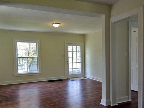 Living room with new flooring