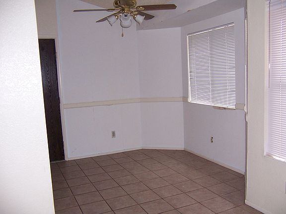 view to backyard breakfast nook