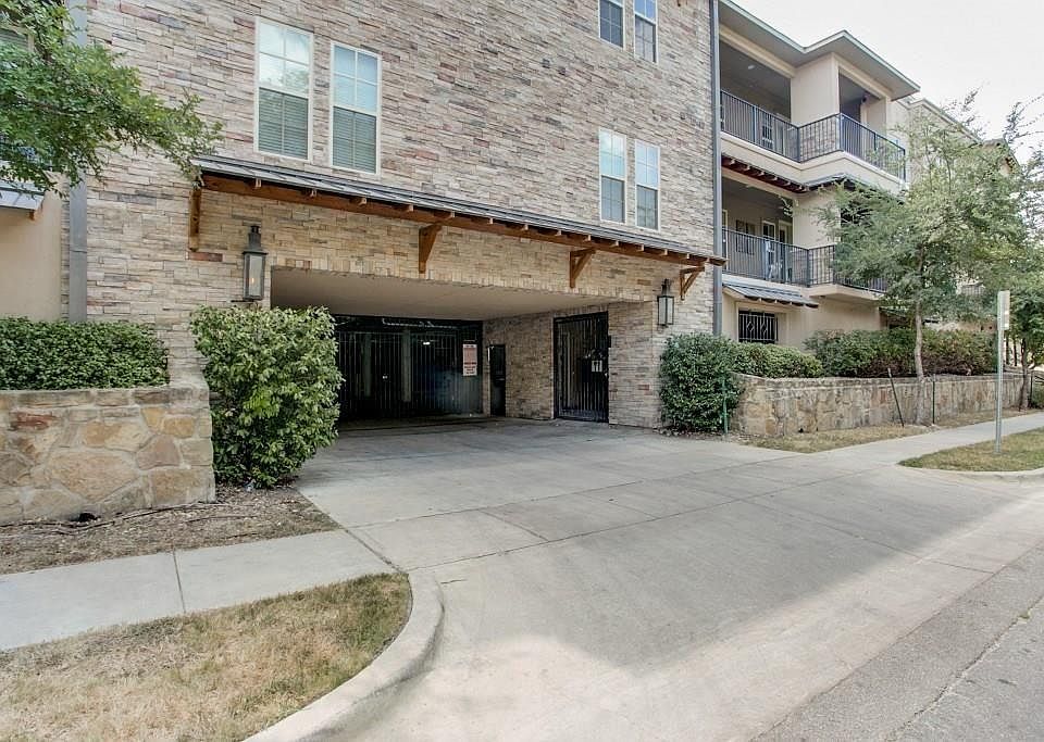 Entrance to gated parking garage