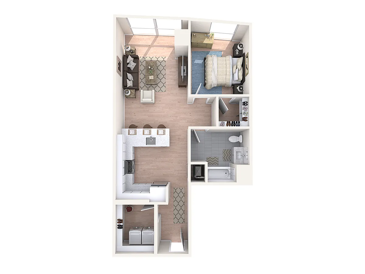 Floor plan 1 Bedroom - A5
