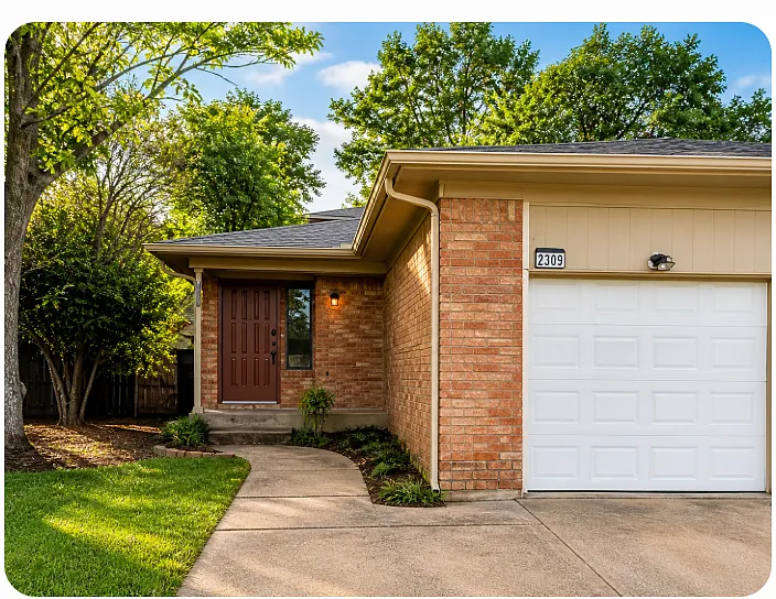 Front view - 2309 Woodmont Trl