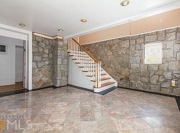 Entry foyer and stairway up