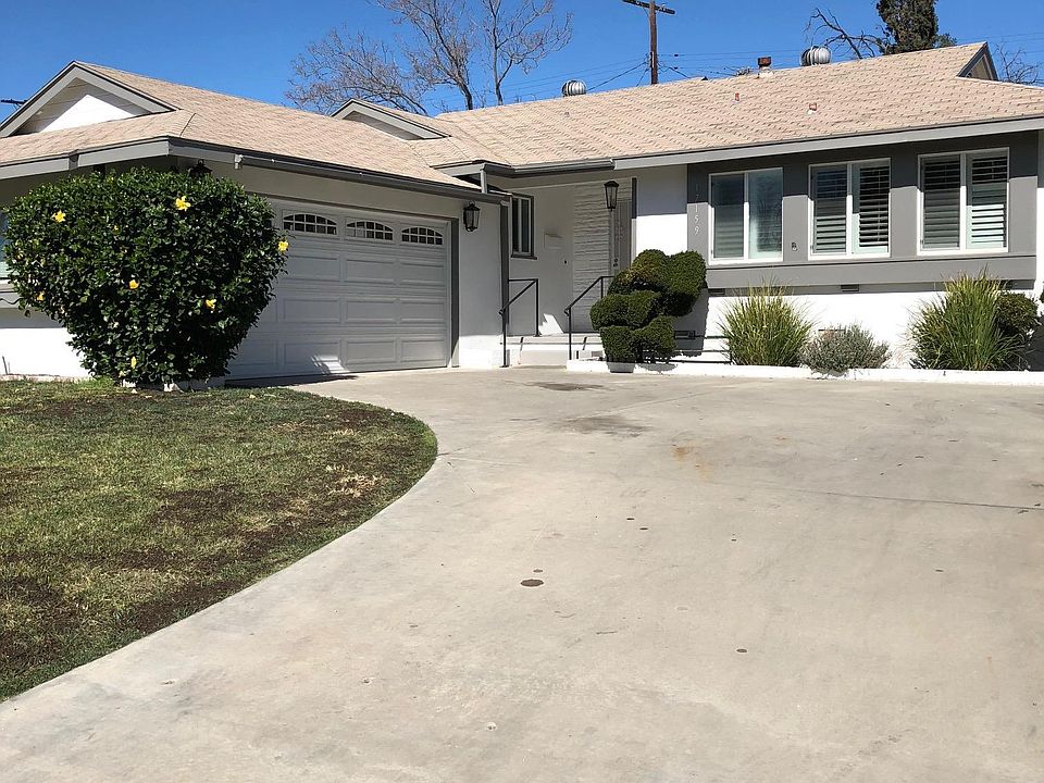 Front Yard and attached Garage