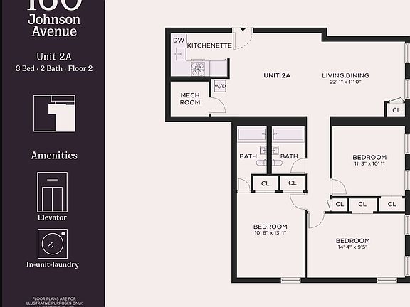 2nd image of 160 Johnson Ave APT 2A