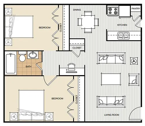 Floor plan Sangria Flats