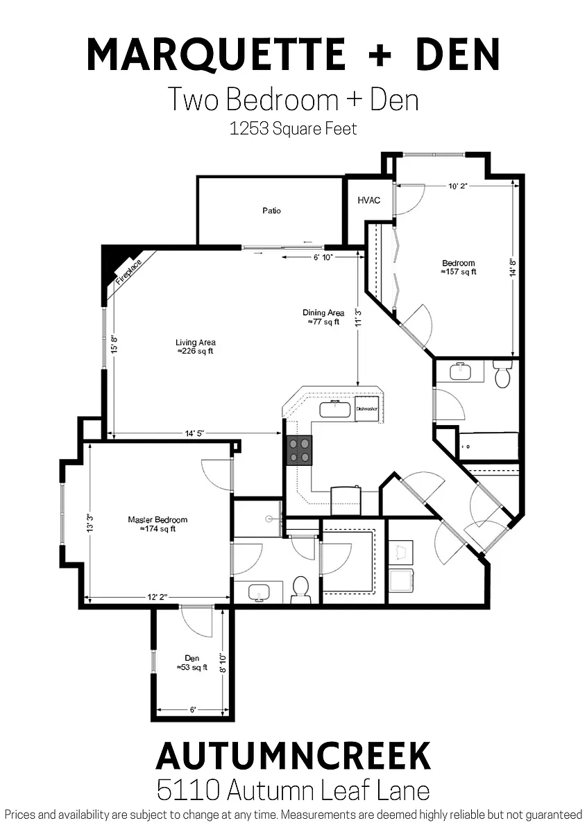 Floor plan Marquette-Den