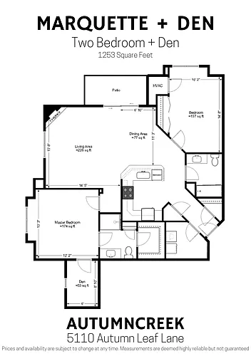 Floor plan Marquette-Den