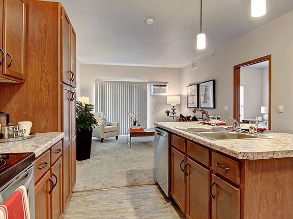 Large kitchen with modern cabinets and tons of storage
