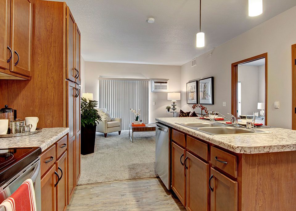 Large kitchen with modern cabinets and tons of storage