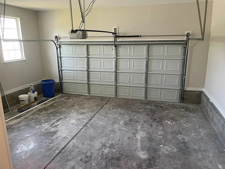 garage with automatic door opener