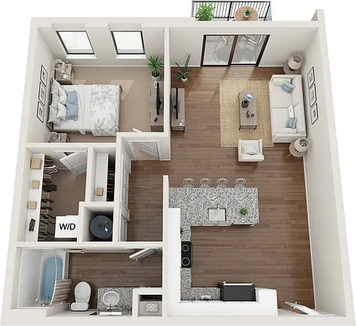 Floor plan 1 Bedroom