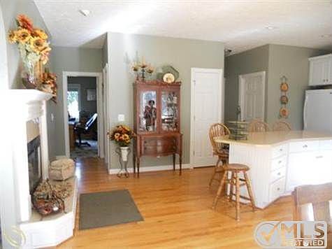 Cozy Kitchen Fireplace