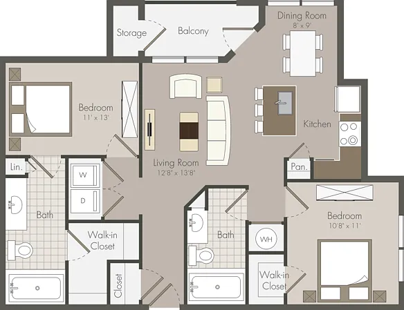 B1 floor plan Willowbend