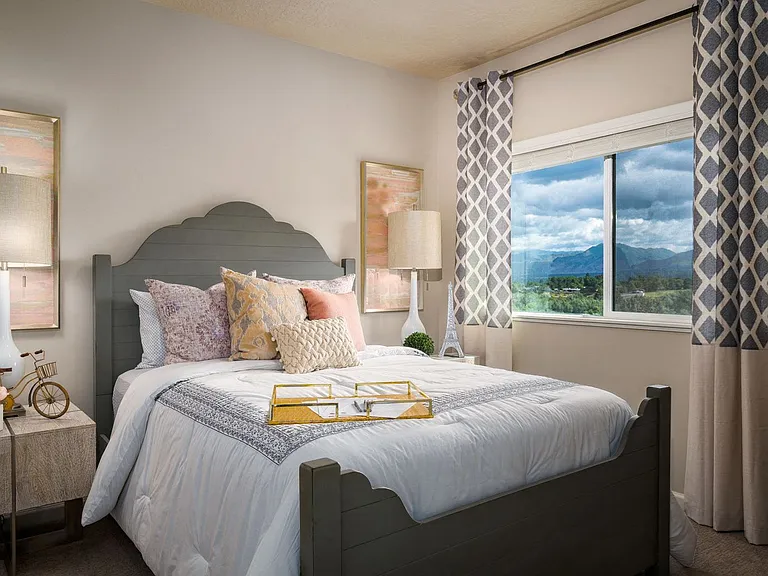 Enjoy waking up to gorgeous mountain views