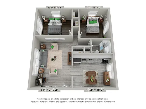 Floor plan Classic 2 Bed Cape