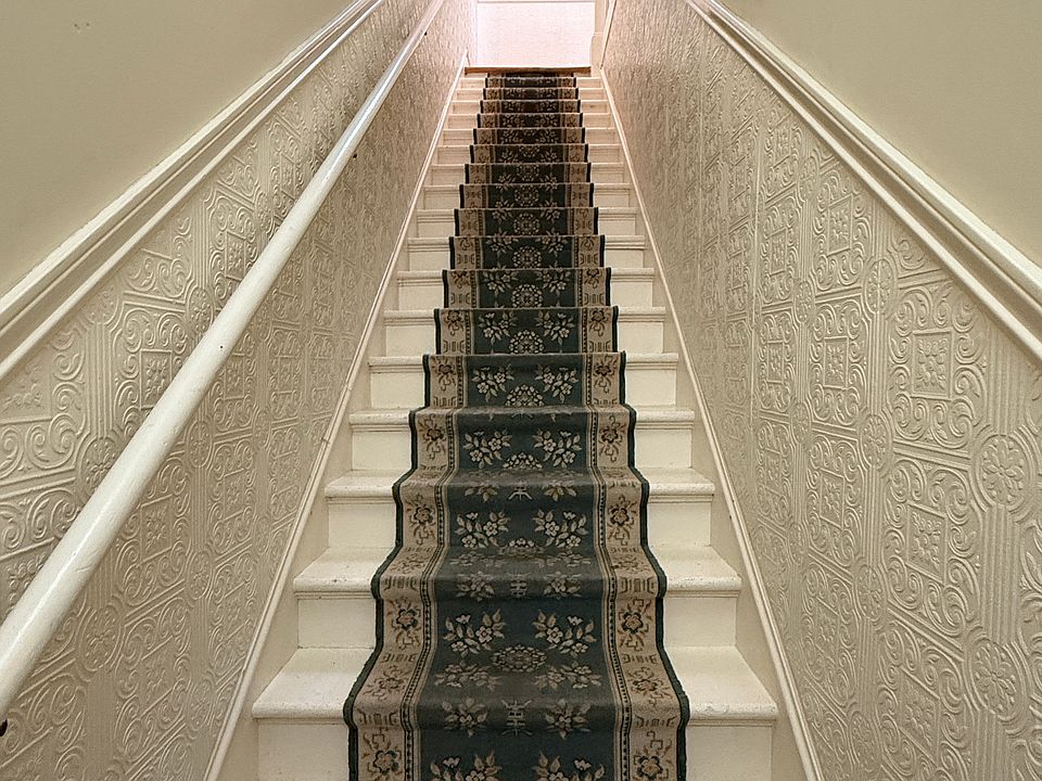 Interior stairs to the apartment