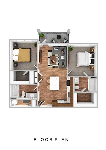 Floor plan 2 Bedrooms
