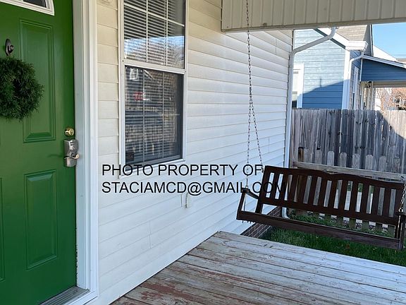 Porch swing included!