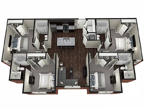 Floor plan 4BR/4BA - Thayne II