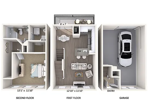 Floor plan A1T-Rear