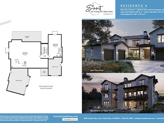 The Summit at Castle Pines Plan 4 Floor Plan