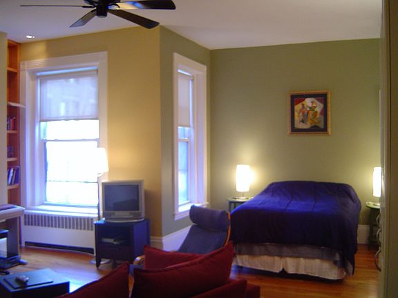 Classic high ceilings, huge windows