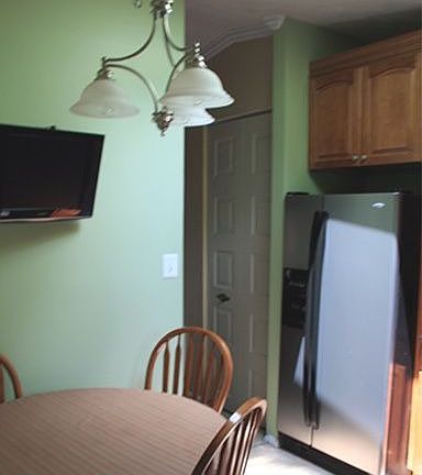 Mounted LCD TV can convey, cable and A/C directly behind mount