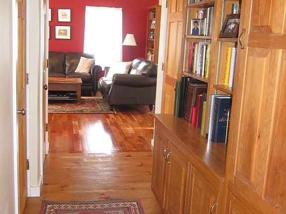 Hallway with bookcases