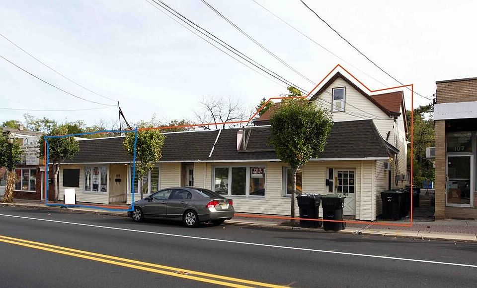 The blue section is the only area you'll be renting, not the whole building.