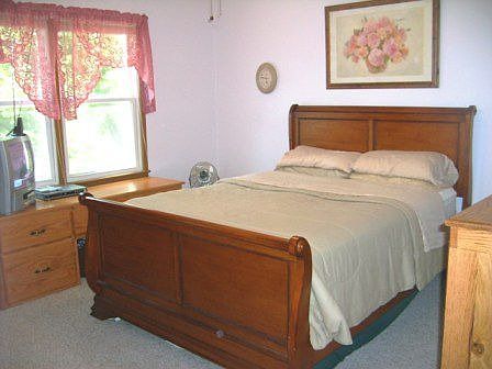 Lots of light in master bedroom