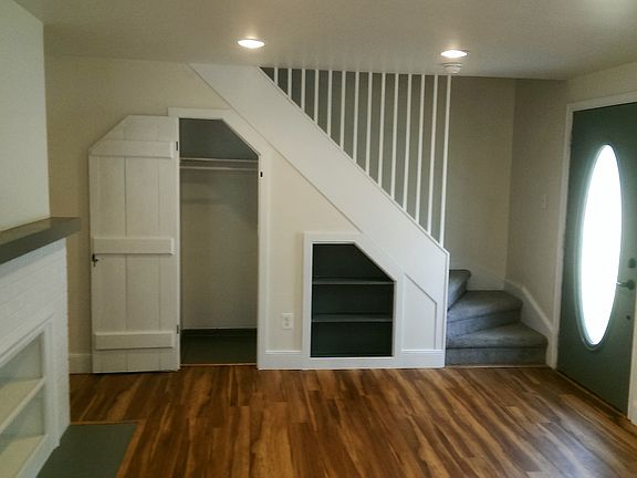 Living Room with Closet Open