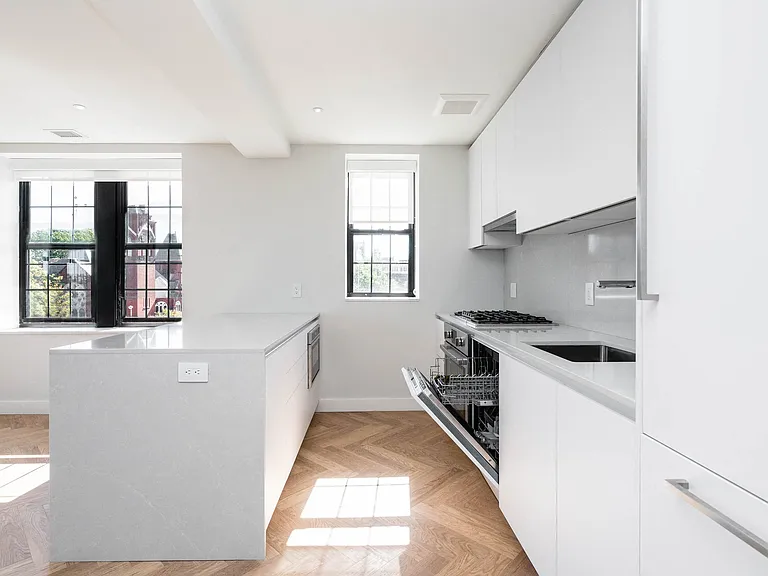 The Stanton two bedroom apartment with breakfast island and built in appliances