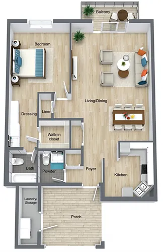 Floor plan Jasmine Partial Renovated
