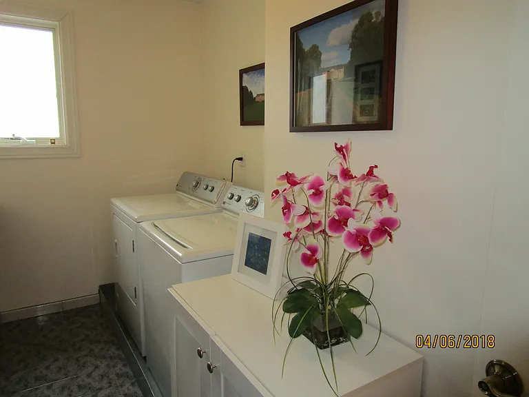 bedroom floor laundry room