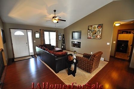 Living Room has built in niches