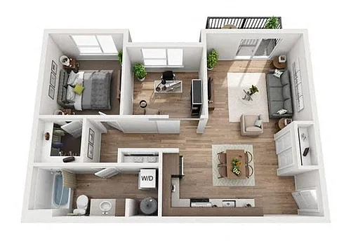 Floor plan WOOD W/ DEN