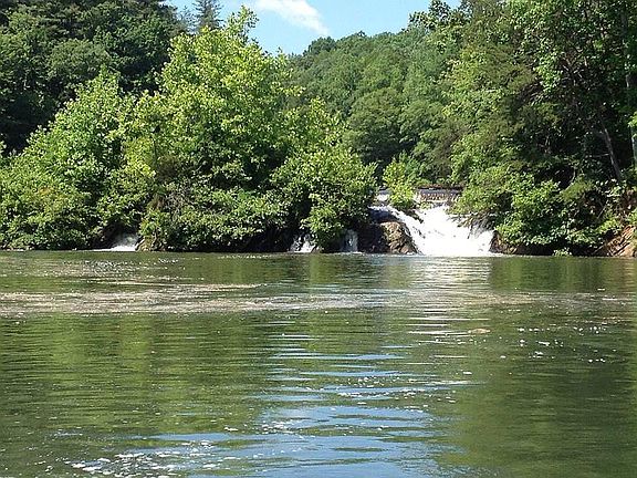 Waterfall on fairy stone end