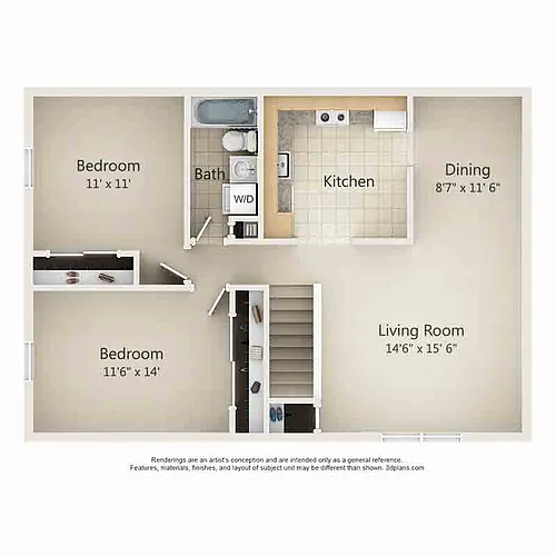 Floor plan Bradford Renovated
