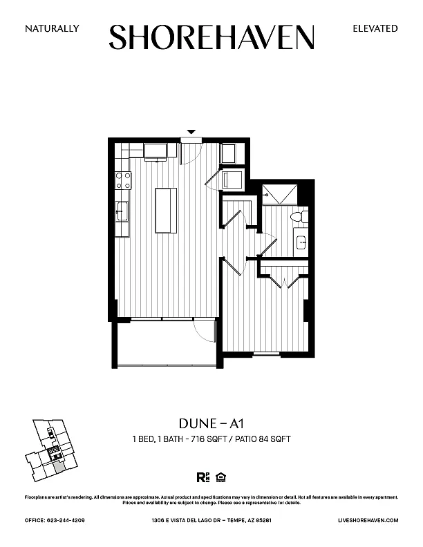 Floor plan Dune - A1