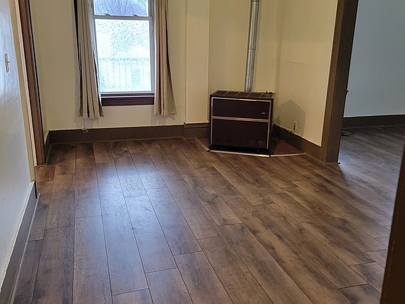Dining room with large window