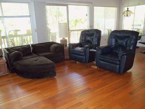 Wood floors LR, DR & BDRMS