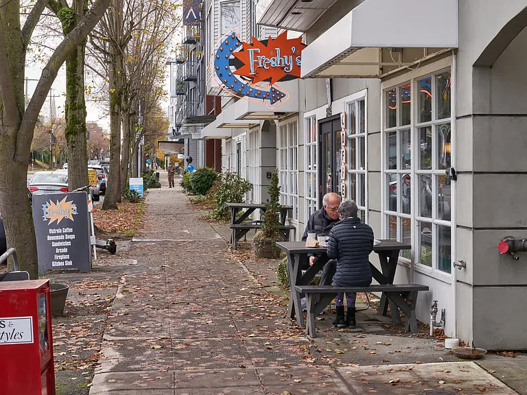 Explore the tree-lined streets of North Admiral.