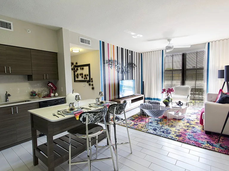 Open floorplans with modern finishes