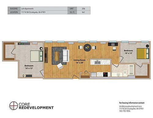 Floor plan 206