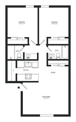 Floor plan Hickory