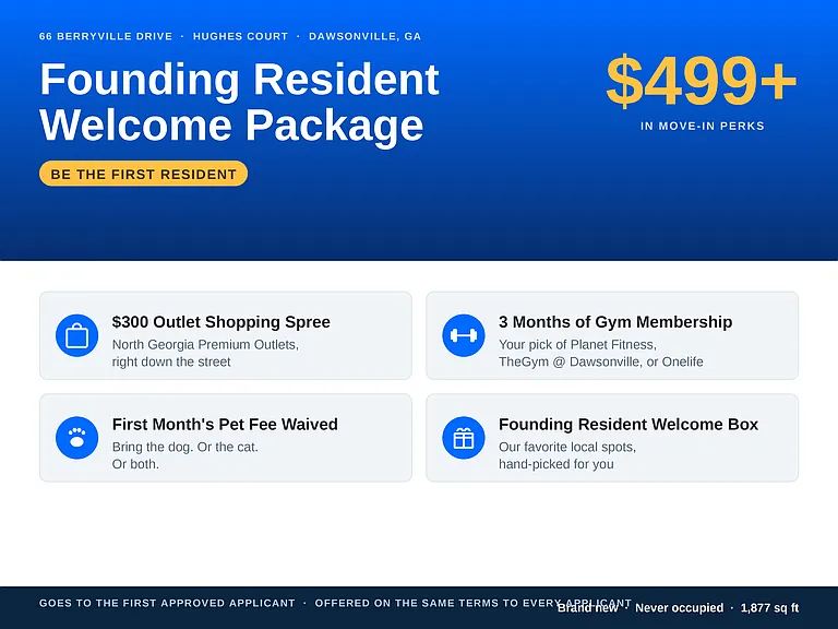 Founding resident welcome package