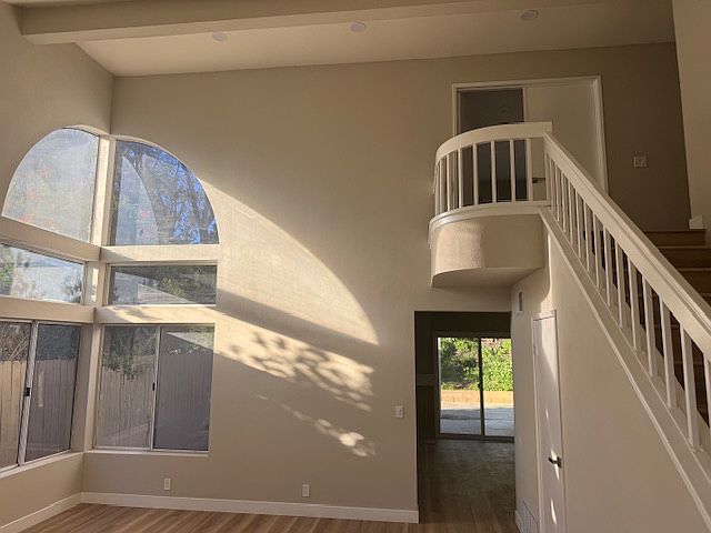 Enter to the open sunny living room