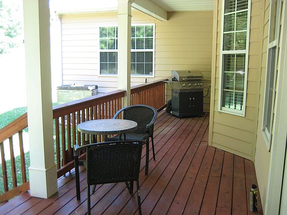 Part of large back porch